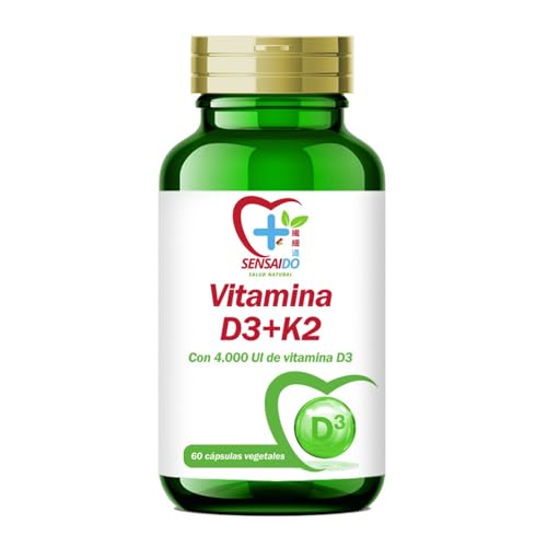 Vitamina D3 y K2 60 cápsulas