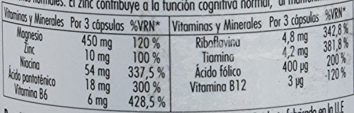 Tendiplus Bisglicinato de Magnesio, Zinc y Complejo B, 90 Capsulas