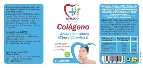 Colágeno + Ácido Hialurónico 60 Cápsulas