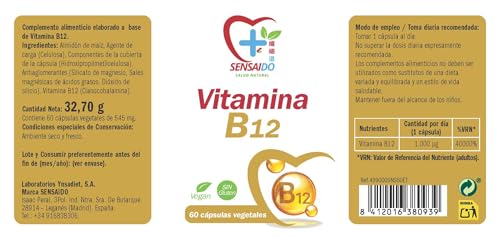 Vitamina B12 60 cápsulas