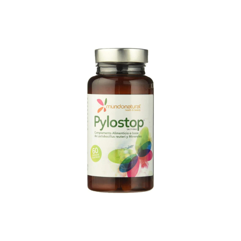 Mundonatural - Pylostop, Complemento Alimenticio, 60 Cápsulas, 34 gr