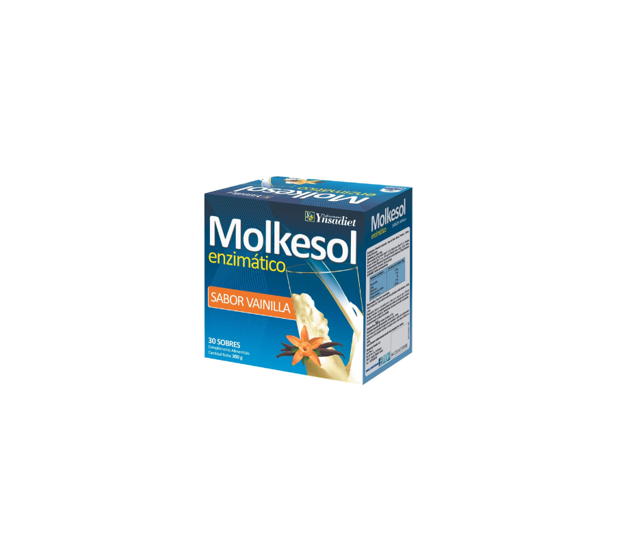 Molkesol Vainilla  Proteina Vegana 30 Sobres