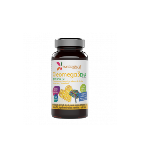 Oleomega 3 DHA (80% TG) 30 perlas.