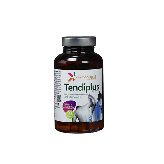 Tendiplus Bisglicinato de Magnesio, Zinc y Complejo B, 90 Capsulas